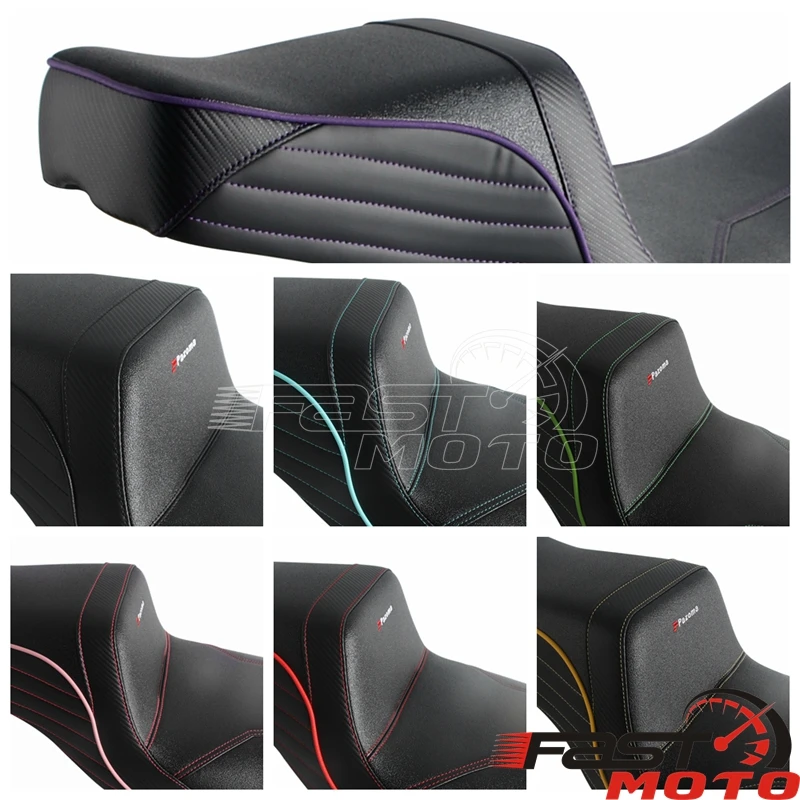 Motorcycle Driver Passenger Two Up Seat 2-UP Cushion For Harley Touring 2008-2025 Road King Electra Street Road Glide FLTR FLHR