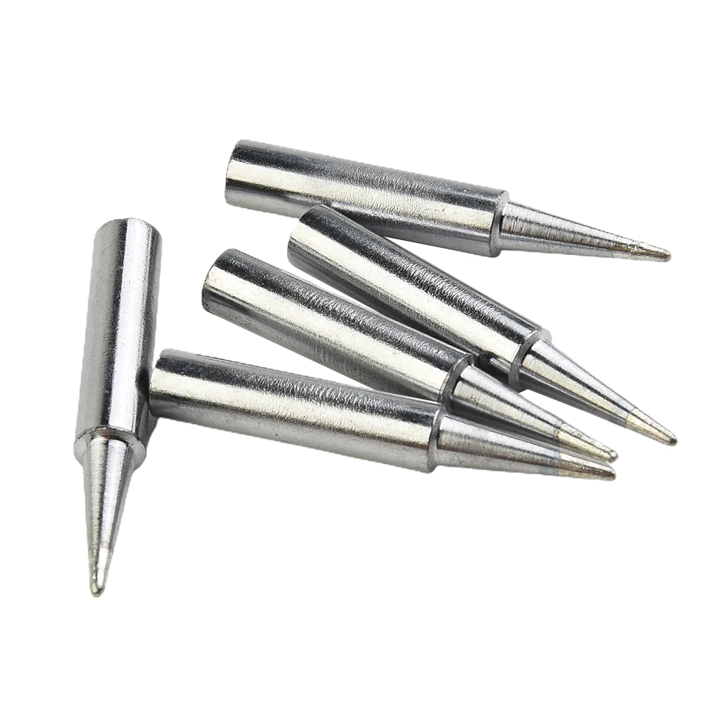 Station Solder Iron Tips Welding Workshop 10pcs.900M-T-B Adapter Industrial Lead-free Parts Pure copper Silver