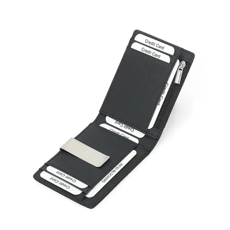 

340D Bifold Card Holder Multi Slot Card Case Pocket Wallet Purse Cash Holder