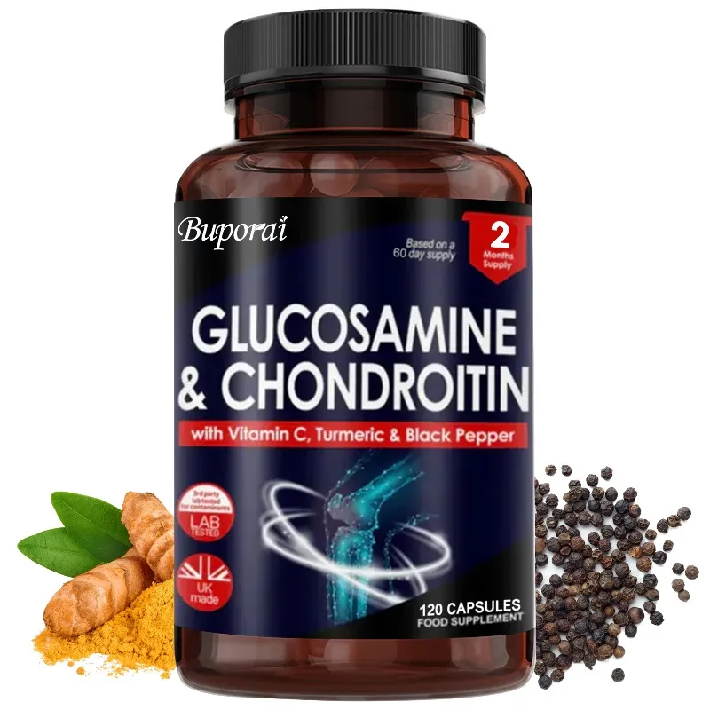 Glucosamine and Chondroitin - Joint Support Supplement for Men and Women - Strengthen Bones, Helps Support Joint Comfort