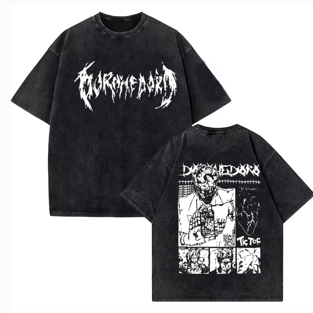 Camiseta Vintage de Algodón de Alta Calidad Dorohedoro Kaiman para Hombre, Camiseta Manga Corta Hip Hop, Ropa Urbana