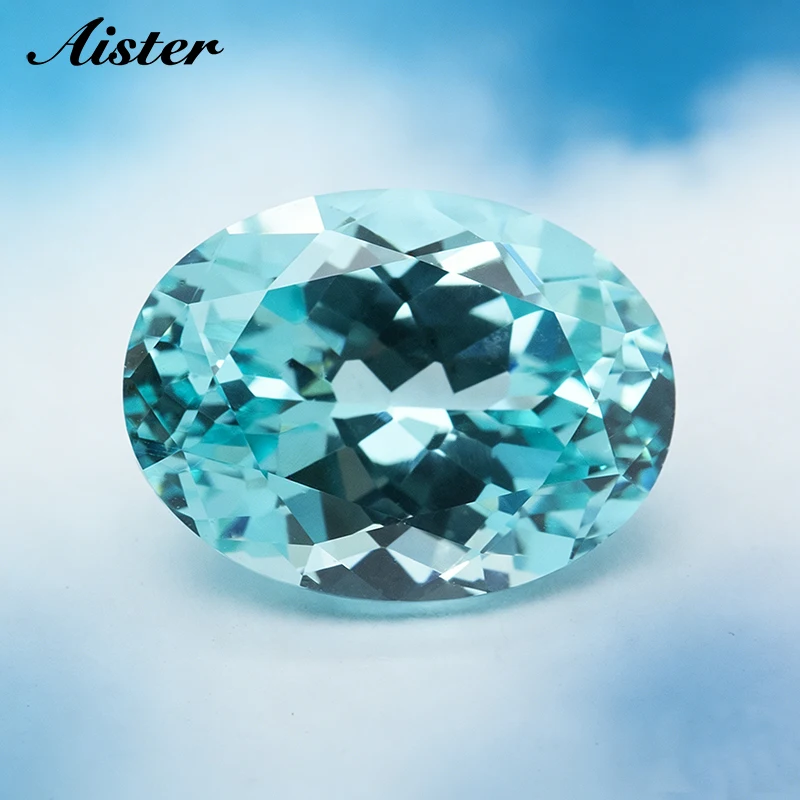 

Высококачественный овальный синтетический турмалин Параиба неоново-синего цвета, выращенный в лаборатории, размером 3x5 мм - 10x14 мм, с сертификатом AGL, россыпью