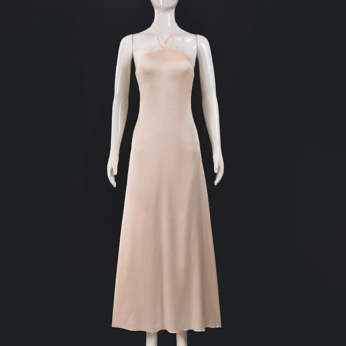 Robes européennes et américaines pour femmes, sexy, dos nu, bretelles suspendues, col suspendu, sans manches, offre spéciale transfrontalière, cw30915