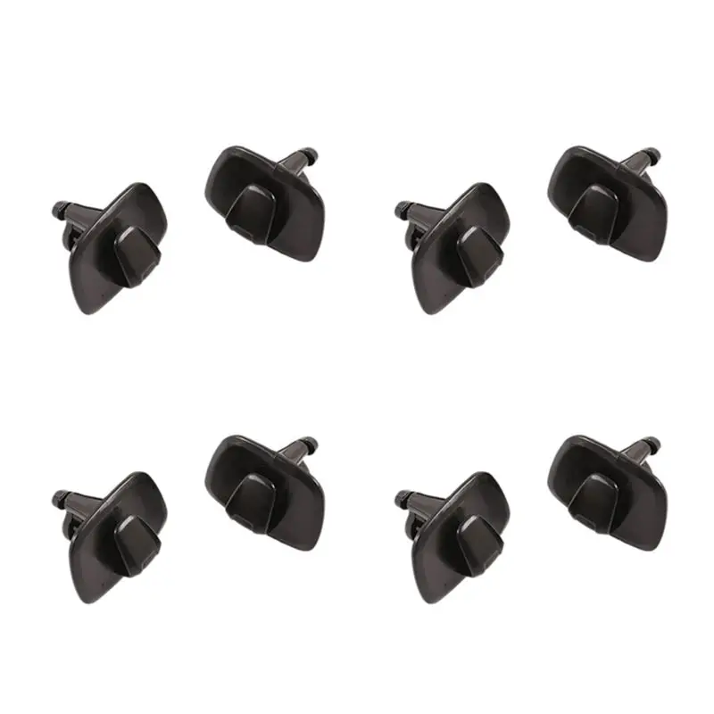 8Pcs Car Black ABS Interior Roof Hooks Clothes Hanger Hook Trim For Volvo V90 S90 XC40 XC60 XC90 2015-2020