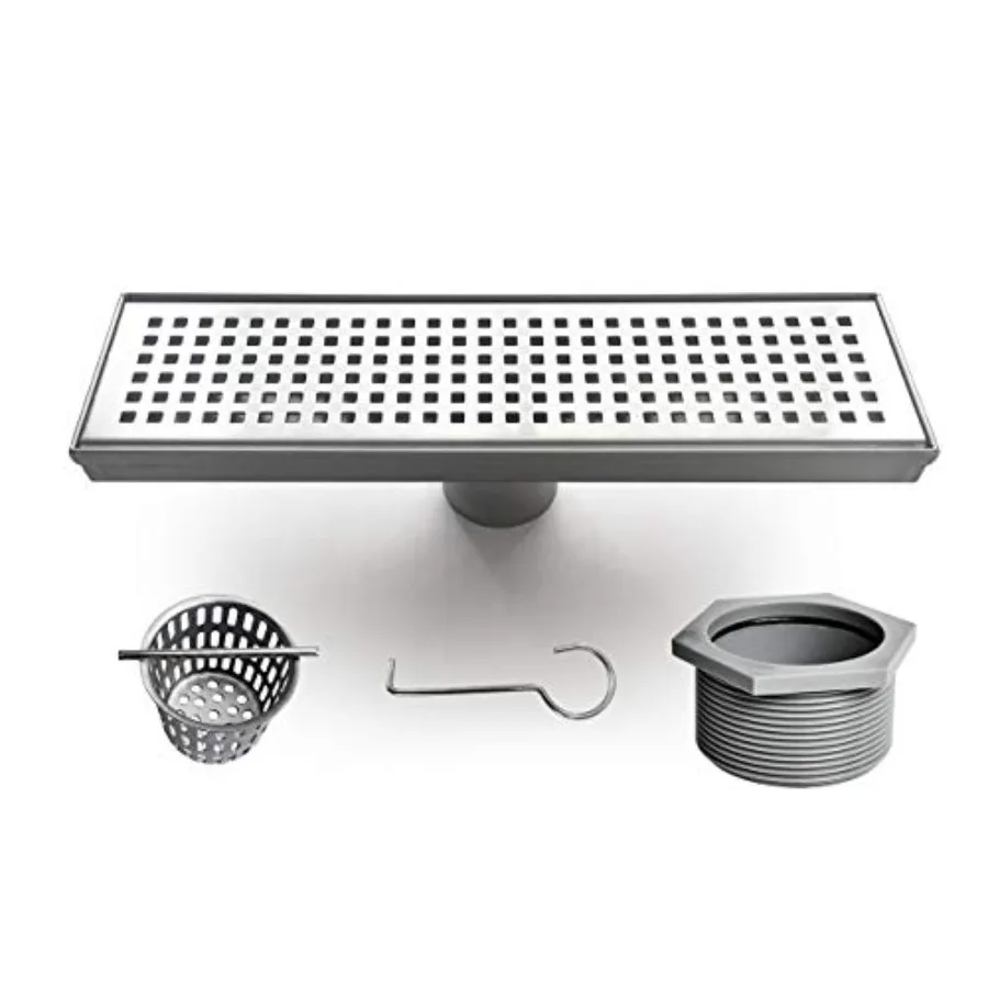 

Профессиональный линейный душевой трап ch Lear с выдвижной решеткой, из матовой стали 304, прямоугольный, от производителя