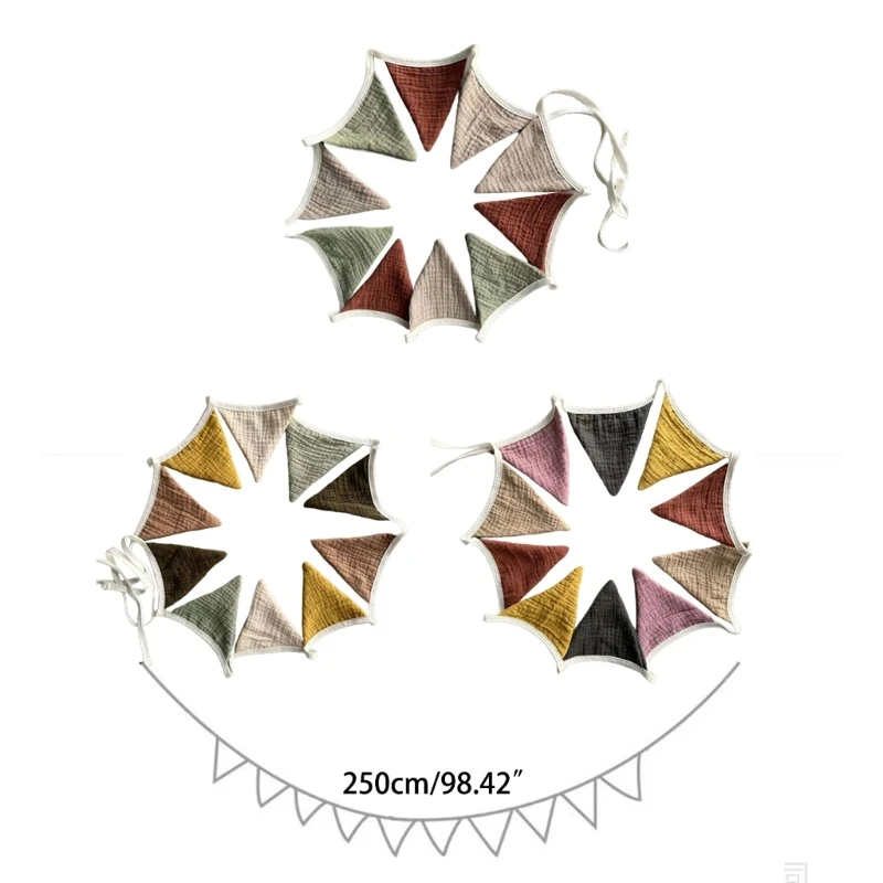 HUYU Pennant Banner Tam giác Flags Bunting Garland for Baby Showers Birthday Nursery