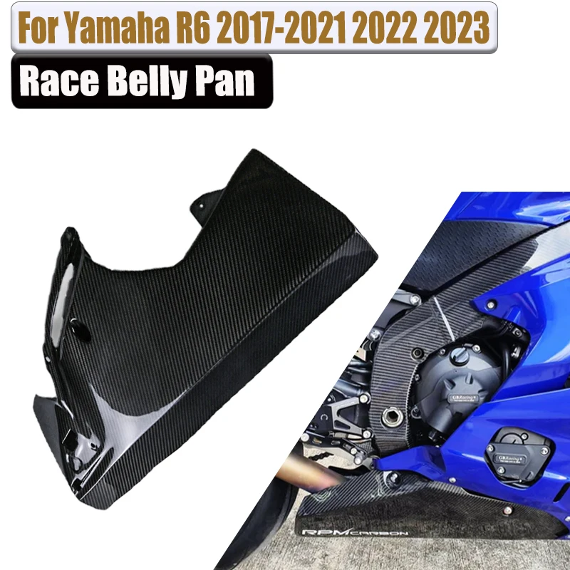 

Для Yamaha R6 YZF 2017-2021 2022 2023 2024 2025 100% углеродное волокно гоночный чехол для живота аксессуары для мотоциклов
