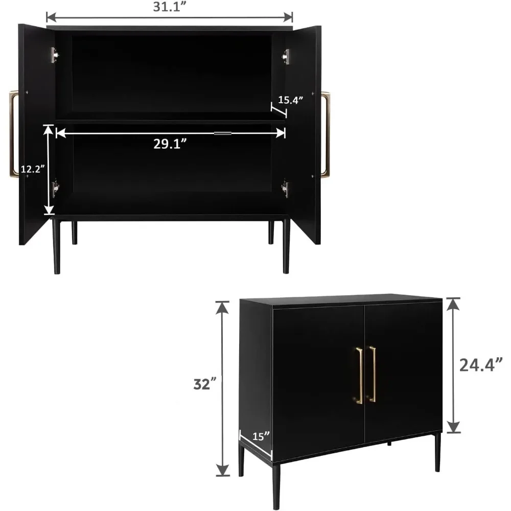 XMSJ-Armoires de salon, rangement, planche d'accent moderne, armoires de salon