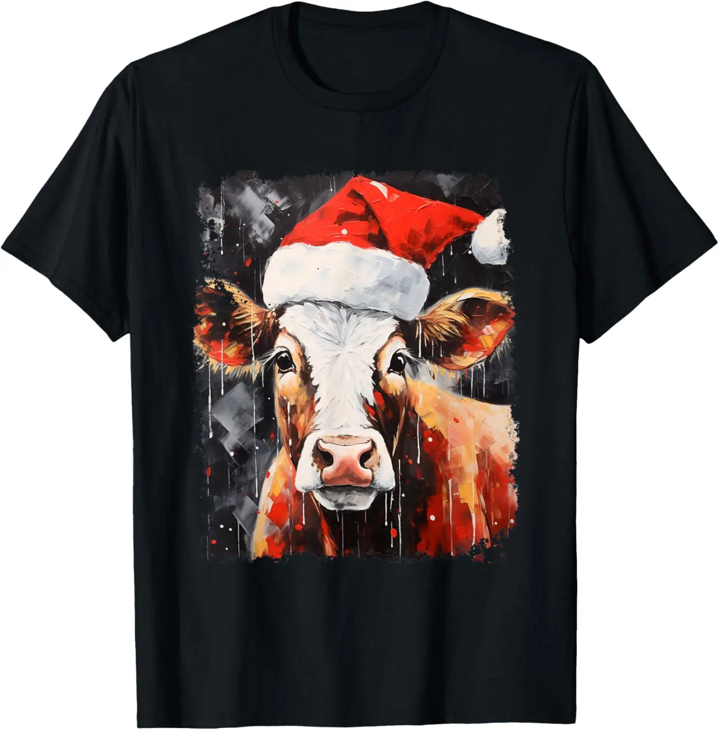 

Cattle Cow Farm Animals Christmas T-Shirt