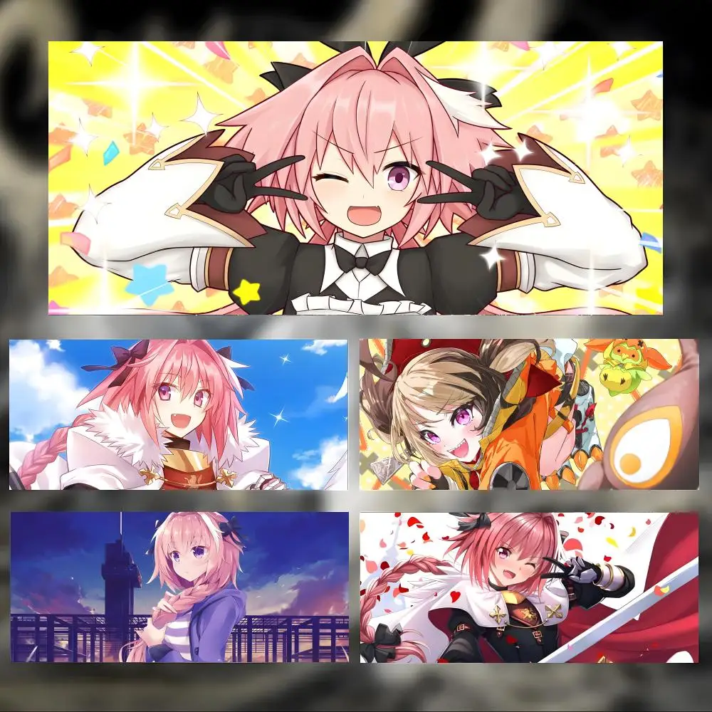 Niedliches, schönes Anime Astolfo F-Fate Apocrypha Mauspad, großes, dickes Schreibtischpad mit genähten Kanten, Gaming-Mauspad für PC