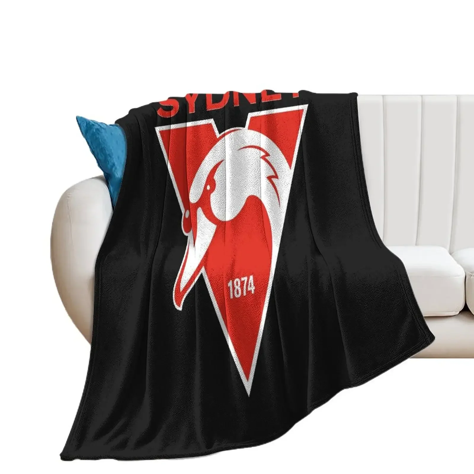 Sydney the Bloods Swans Haughty Swannies-Logos Classic T-Shirt Throw Blanket Cute Plaid Luxury St Large Blankets