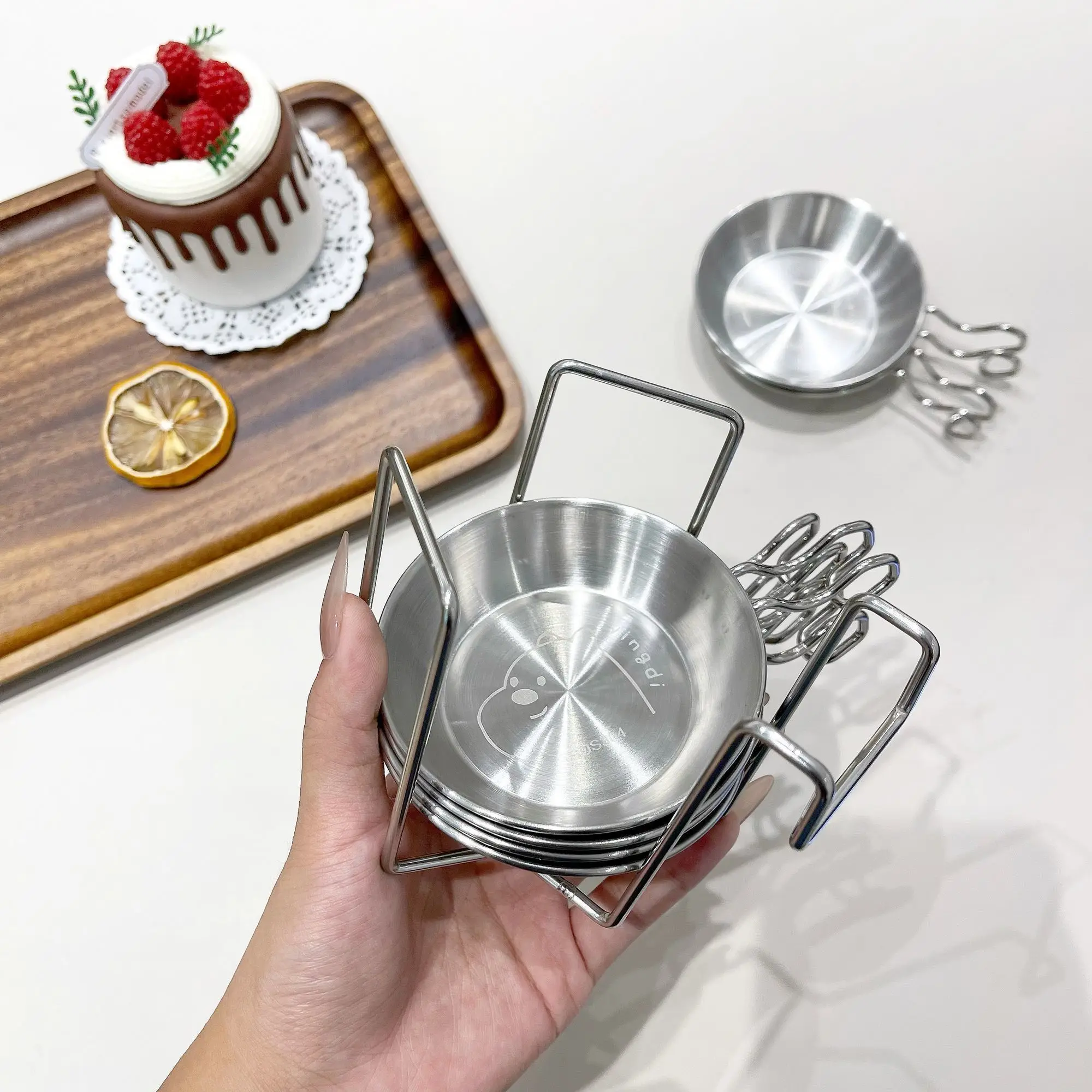 Korean Style Double Ear Stainless Steel Bowl, Durable Household Rice Wine Bowl, Snack Dish & Instant Noodle Bowl