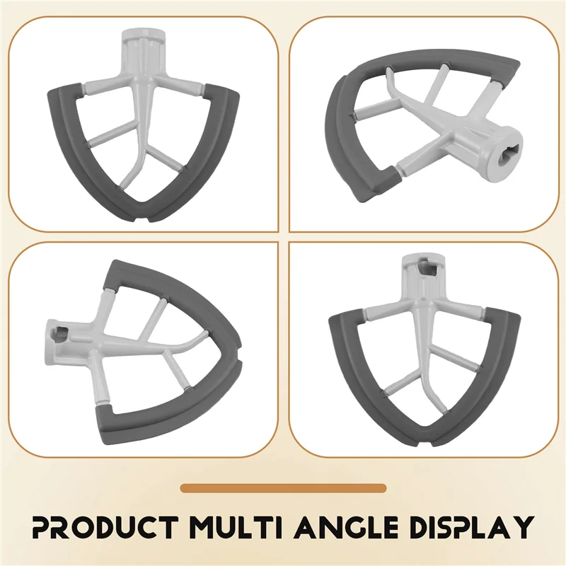 A97G Flex-Edge Paddle Attachment For Kitchenaid 4.5-5 QT Tilt-Head Stand Mixer Replacement Silicone Beater Bowl Scraper Blade