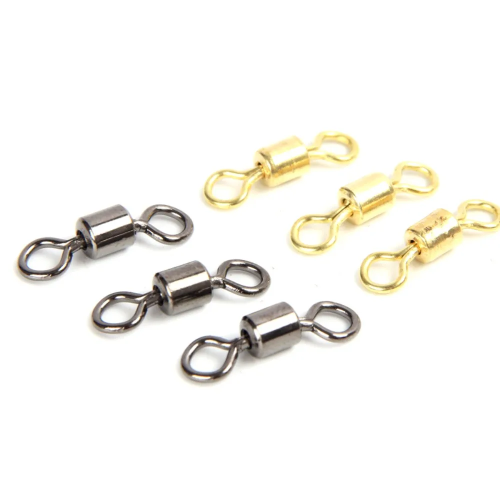 Barrel Fishing Fishing Tackle Eight Shaped Ring Fishing Rolling Swivel Fishing Gear Ball Bearing Barrel Ring Swivel Connector