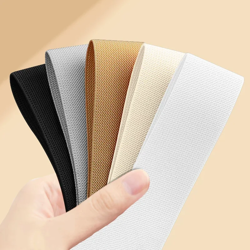 5/10 Meter 20/25/30/38/50mm Nylon-Elastikbänder für Hosenbund, Gummiband für Kleidung, Nähzubehör, Stretch-Gurtband