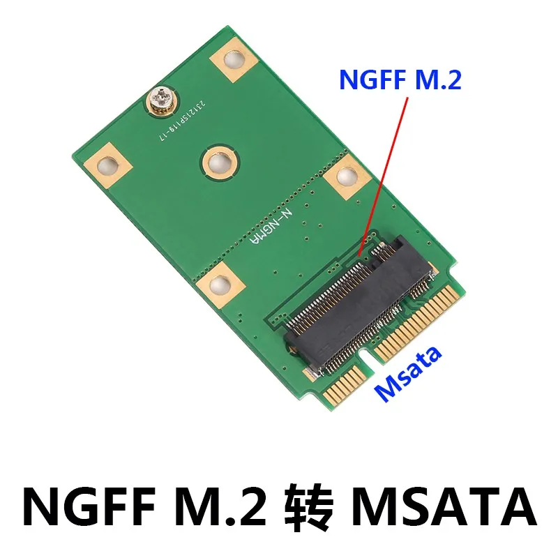 M.2 NGFF SSD a mSATA SSD tarjeta adaptadora SSD convertidor compatible con 2230 2242 SSD 4,8