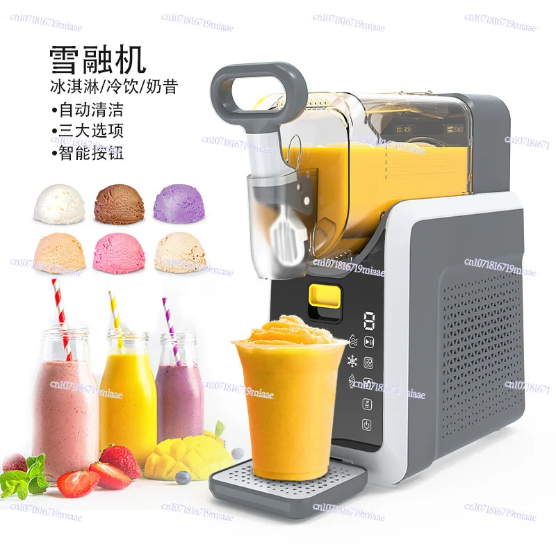 Home Small Automatic Snow Melter, Ice Shaver, Frozen Drink & Ice Cream Machine, Commercial Snow Cone Maker