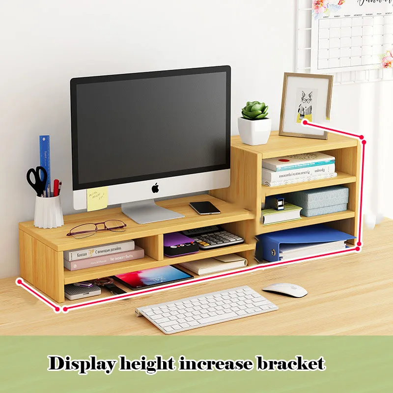 

Computer screens, monitors, elevated home office desktops, multi-functional storage, multi-layer shelves