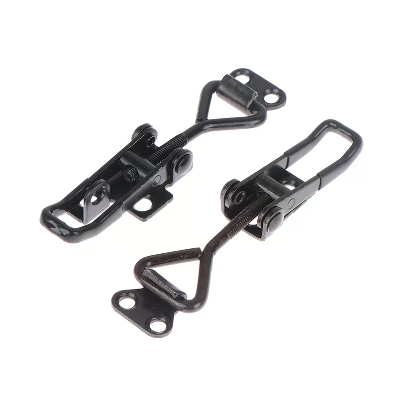4001 Black Quick Clamp Toggle Latch Catch Toggle Clamp Adjustable Cabinet Boxes Lever Handle Lock Hasp For Home Sliding Door