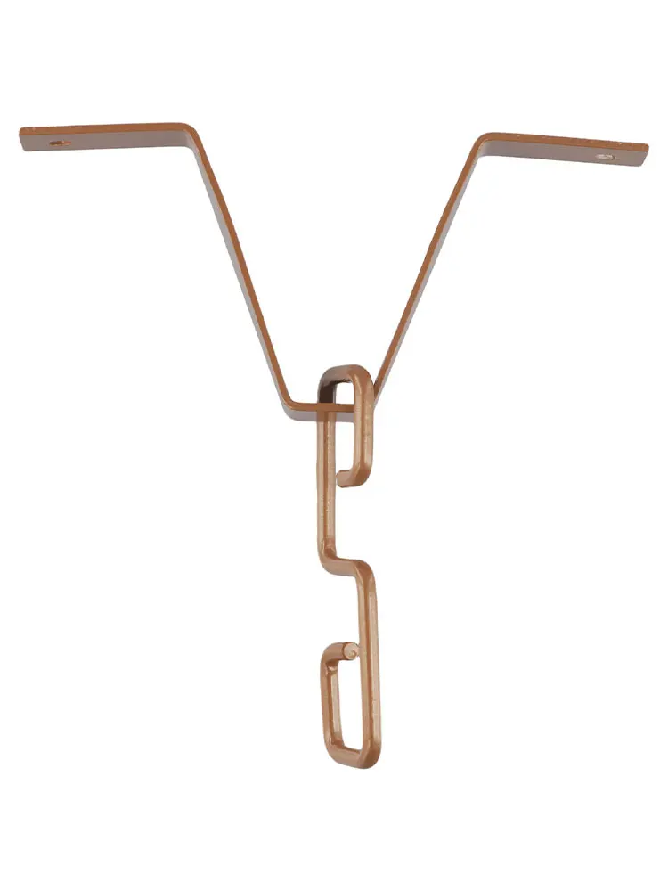 Chain Hook Outside Hardware V Shaped Hook Hanger Electroplating Black Zinc Prevent Rusting Standard-sized Gutters