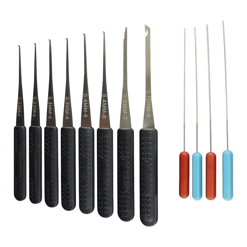 12-piece Key Extraction Tool Set Key Extractor Padlocks Set Locksmith Pick Training Set Pin Broken Key Hand Tool Locksmith Tools