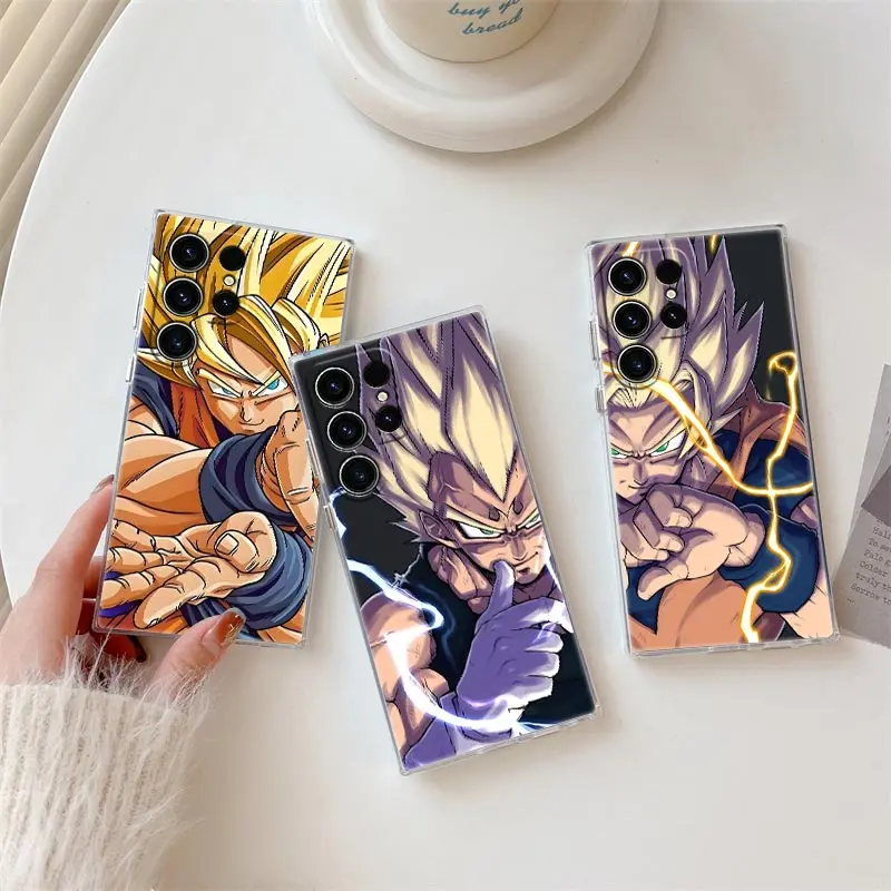 

Dragons Balls Vegeta Goku Anime S26 Ultra Case Coque For Samsung Galaxy S25 S26 S24 S23 Ultra S22 S20 Plus S21 FE 5G Phone Cover