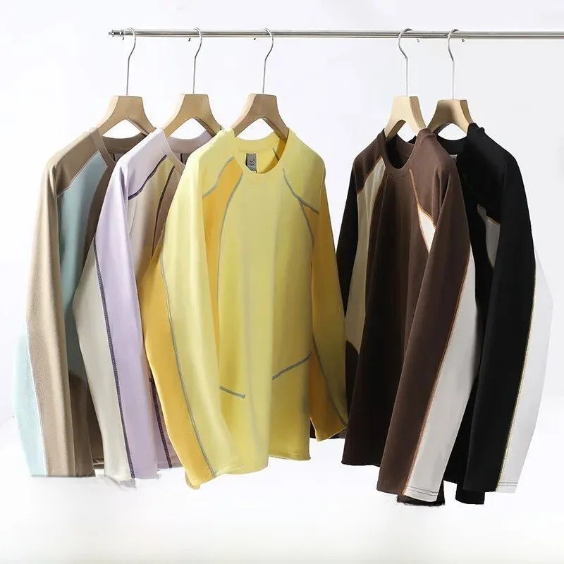 

Outdoor Mountain Series 3D Color Blo Self-Heating Velvet Warm Base irt for Men And Women Couple Casual Long Sve T-irt