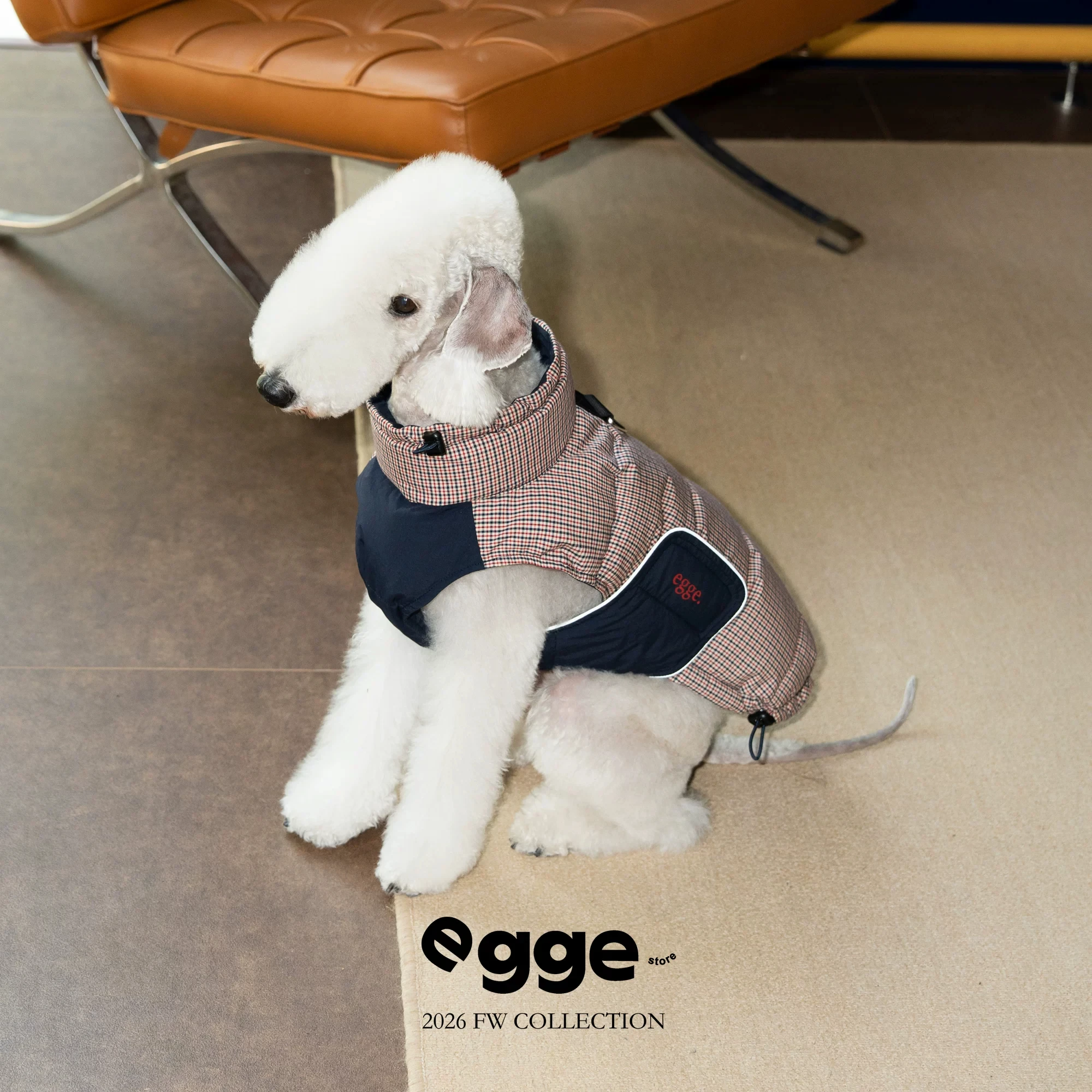 Gelaagd geruit vest van 90% witte eendendons met antistatische fleecevoering voor Italiaanse windhond, whippet en schnauzer, warme winterkleding voor huisdieren
