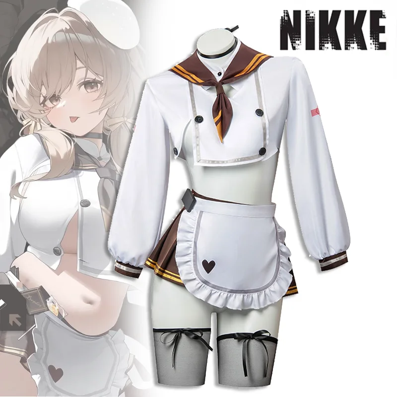 

Game NIKKE：The Goddess of Victory Bready Cosplay Adult Women Costume Skirt Full set Accessories JK Uniform Halloween Sexy Outfit