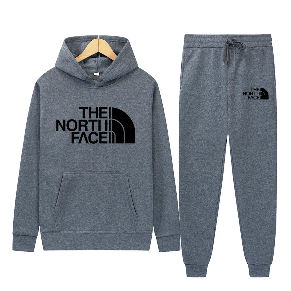 New Autumn Winter Men Women Tracksuit Hoodies + Pants 2Pcs Sets Suit Fashion Trend Hip Hop Y2K Clothing Sportswear Sweatshirts image 5