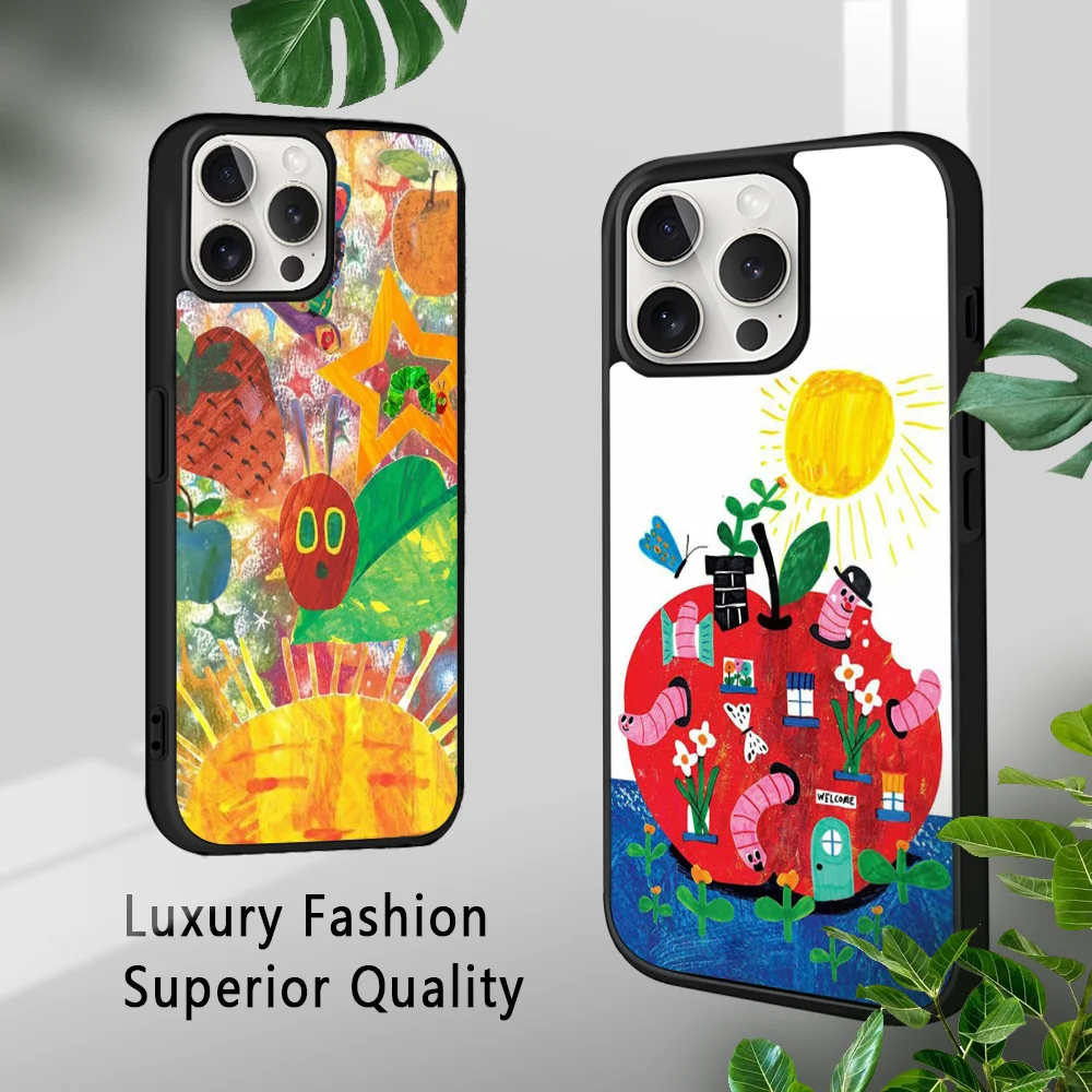 The Very Hungry Caterpillar Phone Case For iPhone 16 15 14 13 12 11 Pro Xs Max Mini Plus Celulares Hard Funda