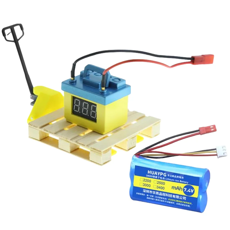 RC Car Battery Voltage Alarm Lipo Battery Low Voltage Simulation Decoration Parts Accessories for 1/10 Crawler TRX4 Axial SCX10