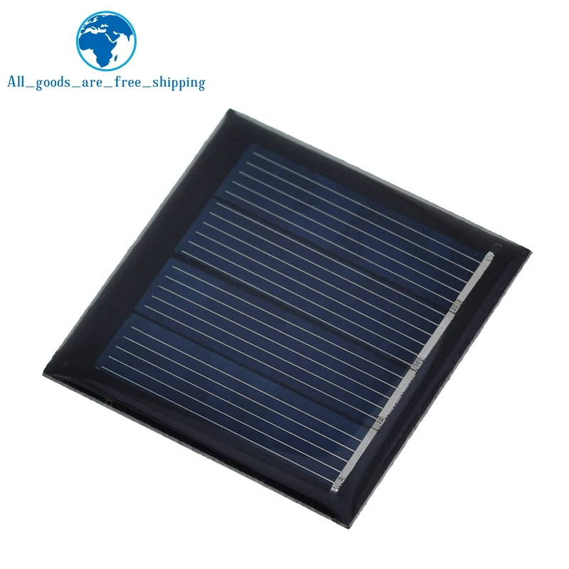 TZT 2V 65mA 0.13W Solar Panel Epoxy Polycrystalline DIY Toy Solar Light Battery Power Charge Module 39.5*39.5MM Mini Solar Cell