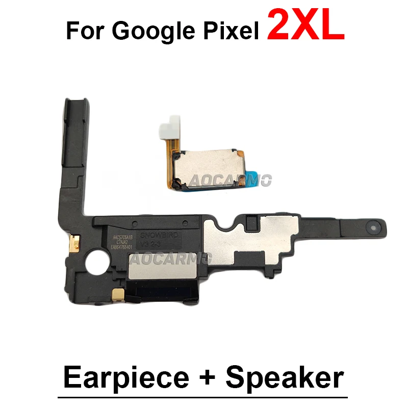 Earpiece Ear Speaker + Bottom Loudspeaker Buzzer Flex Cable For Google Pixel 2 3 4 XL 5 4xl 4A Replacement Parts