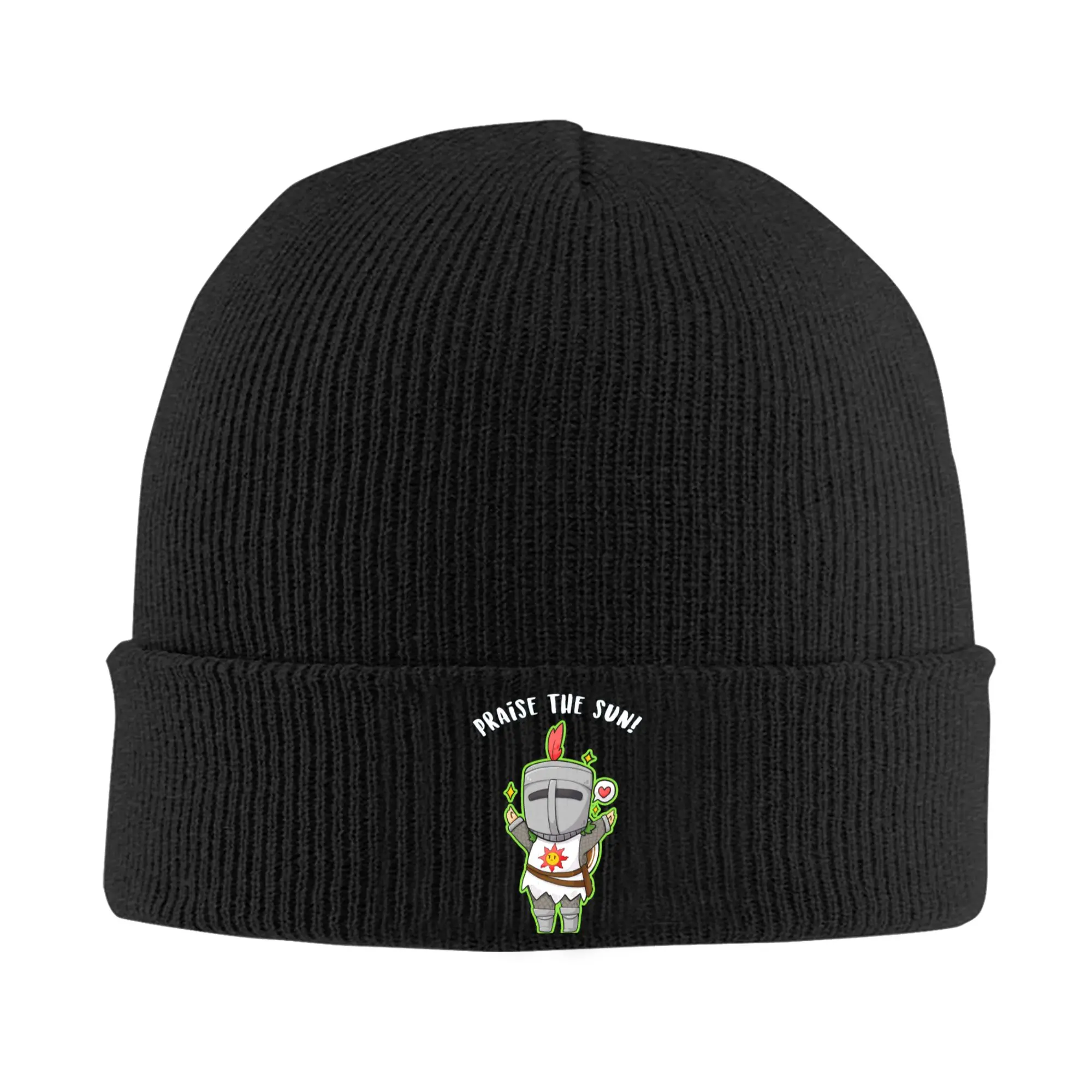  Dark Souls Praise The Sun  Knitted Hat Beanies Autumn Winter Hats Warm Acrylic  Color  Cap Men Women Gifts,