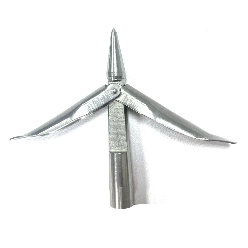 1pc Omer Harpune Welle Spitze M7 Gewinde Pesca Speer Kopf Scuba Speer Spitze Harpune Air Speer Pneumatische Harpune doppel Floppers – Detail 8