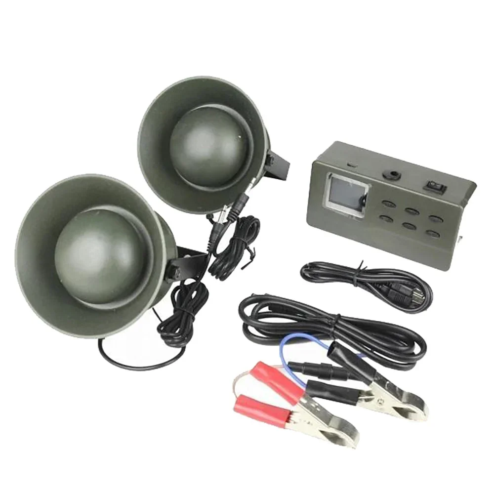 Outdoor Birdsong Device, Electronic Bird Sound Speaker Built-in 182 Sounds with Two 35W 125dB Tweeter Dedicated Speakers