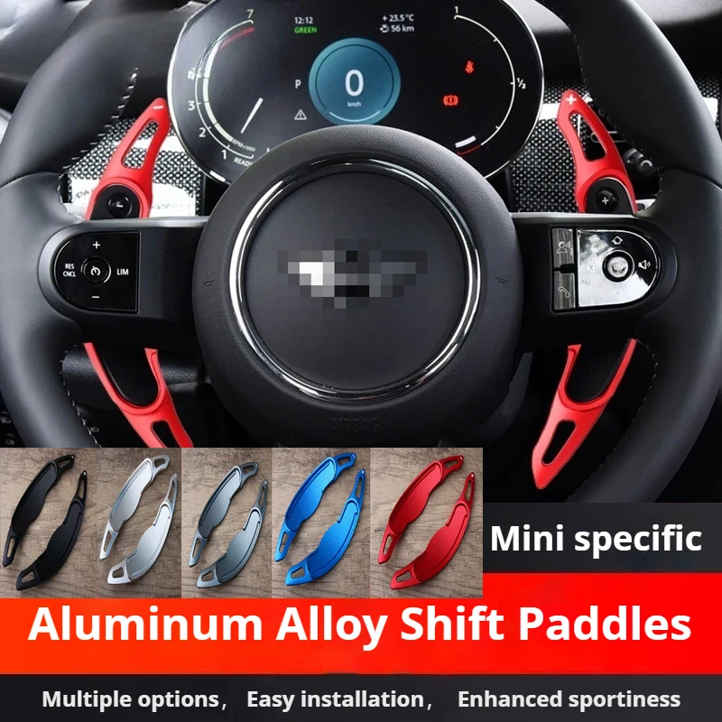 Suitable for BMW Mini Cooper F60 F56 F55 F54F57 aluminum alloy steering wheel shift paddles CLUBMAN upgrade MINI shift paddles