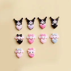 10/20Pcs Kawaii Sanrio Kuromi My Melody Nail Tips Charms Ornament Handmade Diy Anime Cartoon Nail Accessory Cute Gift for Girl