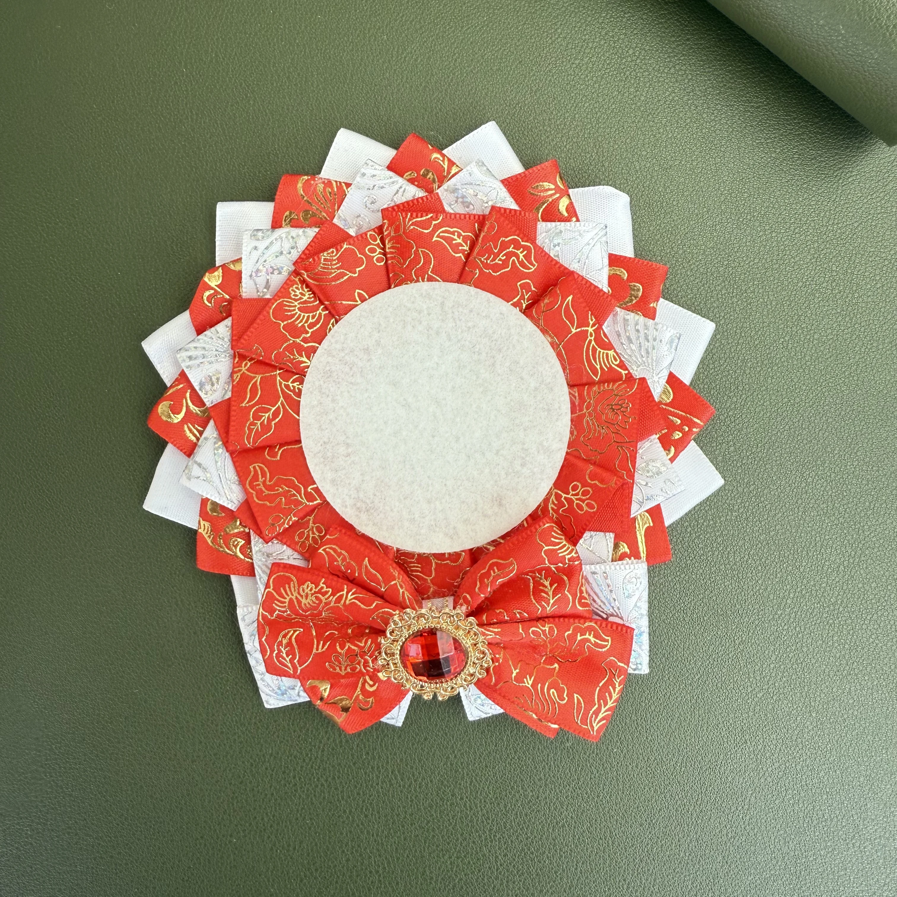 58mm Badge Holder, Vintage Lolita Goods Fill Iat Bag Accessories Badge Rosette Ribbon Anime Cosplay Crafts
