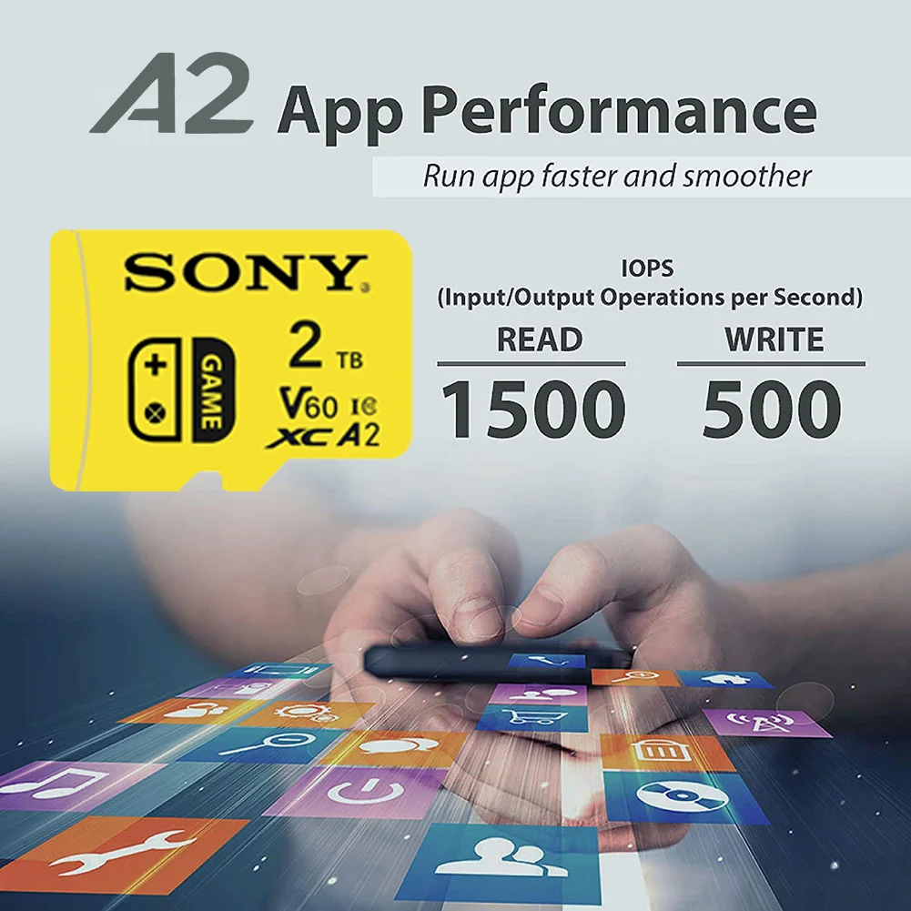SONY 2TB SD Memory Card 128GB Class 10 V60 High Speed 1TB Mini SD Card 256GB Micro TF SD Card For Nintendo Switch/Ps4/Ps5