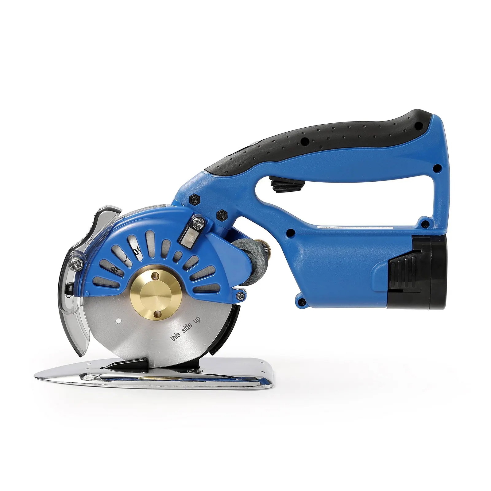 

Fabric Cutter, 5-Speed Cordless Electric Rotary Fabric Cutting Machine, 1.1" Cutting Thickness, Octagonal Knife, With