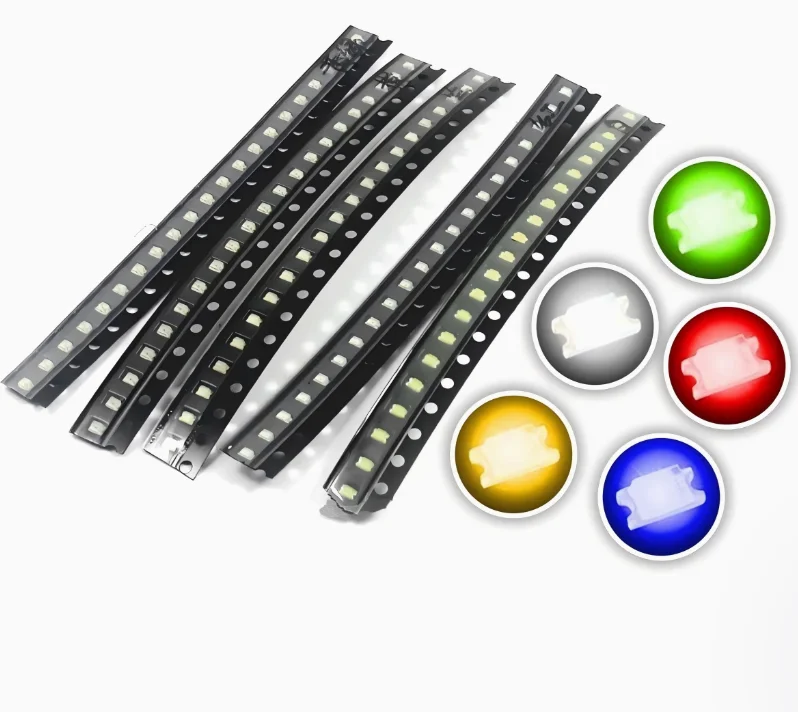 Free Ship 100PCS SMD LED Bead 0805 Light Emitting Diode High Bright Red Yellow Green White Blue Orange Purple Warm White Quality