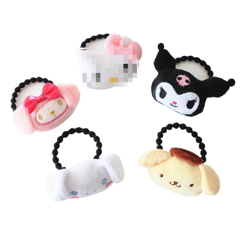 

Portable Kuromi Cinnamoroll My Melody Cartoon Cute Soft Sweet Fresh Hair Band Soft Cute Plush Girl Heart Bangs Clip Girl Gift