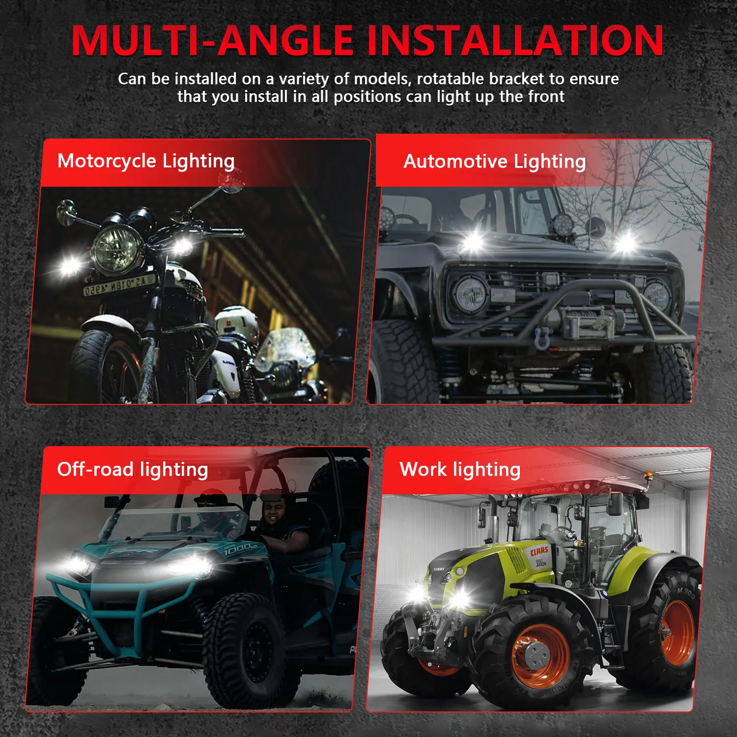 Super Bright 3inch Led Spot Work Light for Motorcycles Bright 4x4 Led Lamp Bar Off Roa Boat 4X4 Truck Tractor ATV SUV Fog Lamp - Image 6