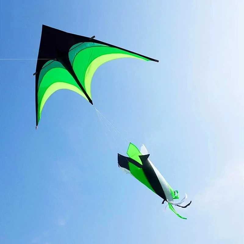 ขนาดใหญ่Kite WindsocksบินไนลอนKitesสําหรับเด็กString Line Delta Kiteจี้ของเล่นสนุกกลางแจ้งParafoil Kite Acrobatic Kite