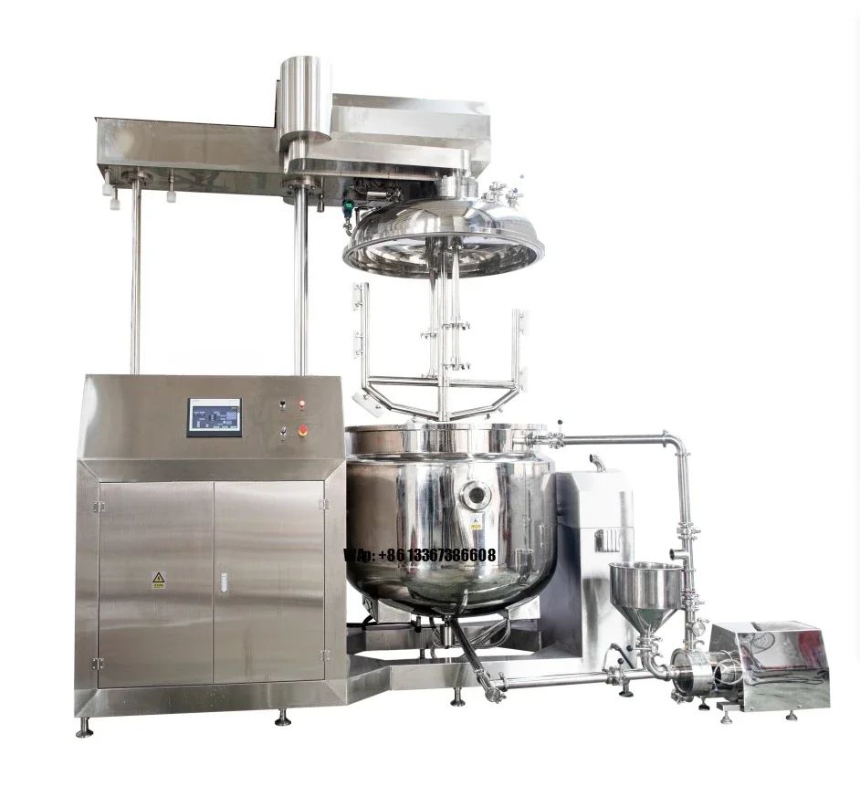 Industrial Paint Oil  Emulsifier Mixer Machine High Shear Homogenizer with Pump & Motor for Lifting Frame Mixing Tank