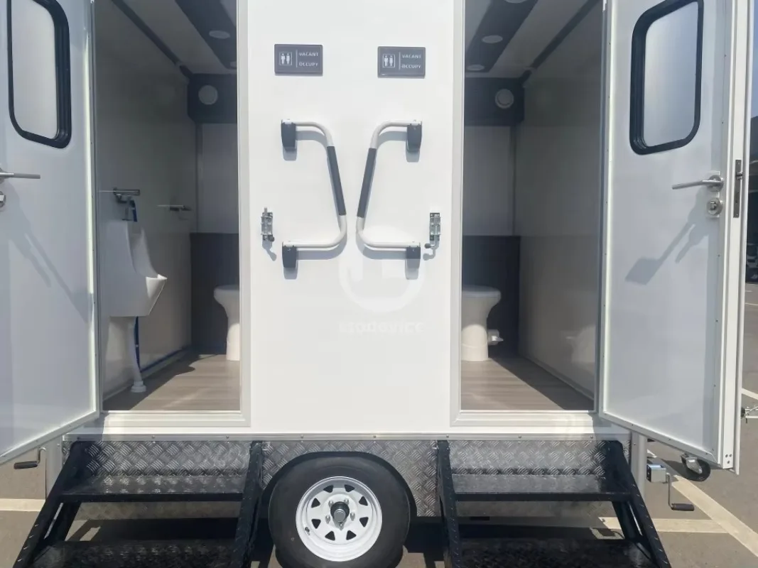 مقطورة مرحاض محمولة للاستحمام بتصميم متنقل مع مرحاض متنقل