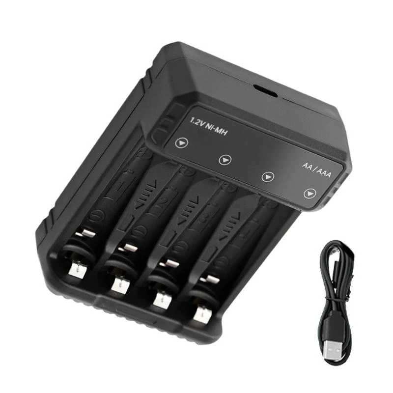

Y2GD High Efficiency 4Bay Individual Battery For 1.2V AA/3A Rechargeable Battery With Safety Protections Home Use