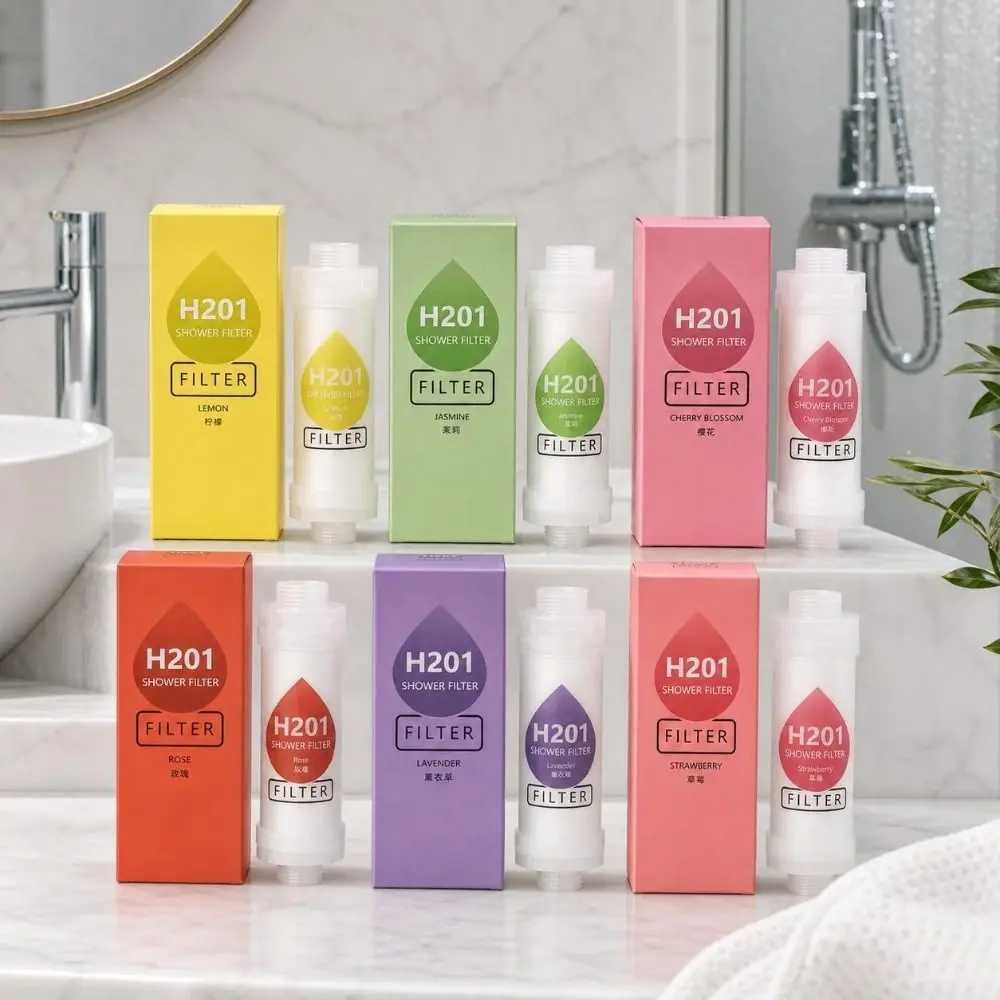 High Pressure Vitamin C Shower Head Filter Spa Grade Lavender Shower Purifier Anti-scaling Bathing Skincare